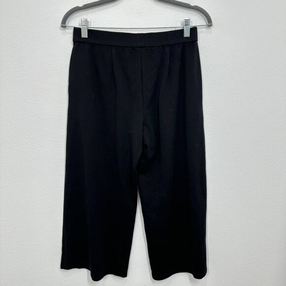 Eileen Fisher Petite Small Black Wide Leg Pull On Contemporary Pants Classic - Picture 5 of 6